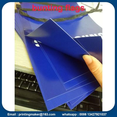 China Custom Double Sided Printed PVC Bunting Flags for sale