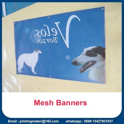 China Advertising Plastic PVC Banner Printing Vinyl Mesh Signs for sale