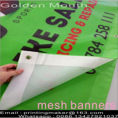 China 9*9 Full Color Pvc Mesh Banner Printing for sale