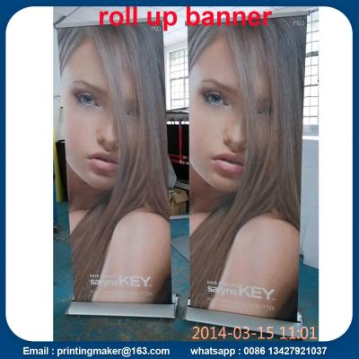 China Wide Roller Base Retractable Banner Full Color Printing for sale