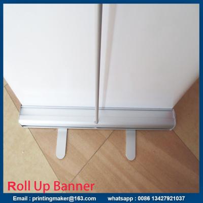 China Small Size Aluminum Pull Up Stand Retractable Printed Banner for sale