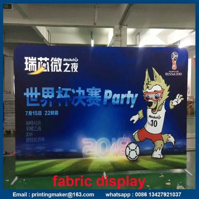 China Stretch Trade Show Tension Fabric Displays with Dye Sublimation Printing for sale