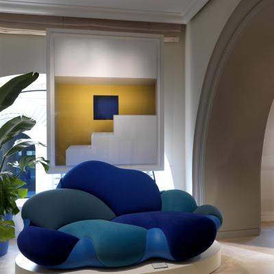 China New Unique Design Luxury Kids Cloud Shaped Irregular Sofa Candy Shape Sofa Bed For Living Room Villa for sale