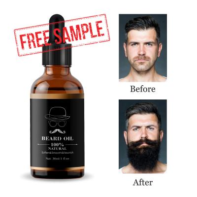 China Free Sample Natural Plant Extract Smooth Antipruritic DEEP CLEANSING Smooth Mens Beard Growth Kit Oil 30ml Organic Beard Oil for sale