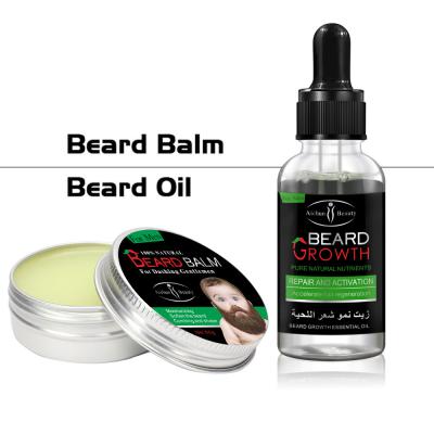 China Hot Sale Amazon Brand 30ml Private Label Beard Growth Beard Care Balm Cream Wholesale Organic Beard Growth Oil Kit for sale