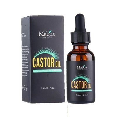 China Season Wholesale Mabox 30ml Eyelash Eyebrow Enhancer Organic Castor Oil For Hair Growth for sale