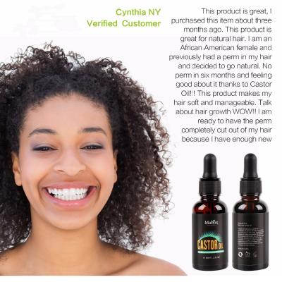 China Amazon Season Certified Wholesale Jamaican Black Castor Oil Shampoo Nourishing Organic 30ml Castor Oil For Hair for sale