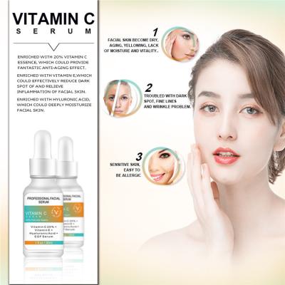 China Skin Revitalizer Amazon Source Private Label Organic Skin Care Whitening Face Serum 30ml Vitamin C Anti Aging Serum for sale