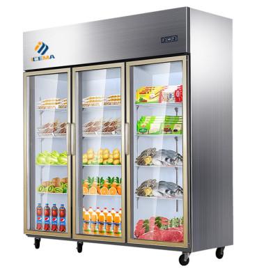 China Hotel commercial refrigerator 1350L six door refrigeration refrigeration area zu verkaufen