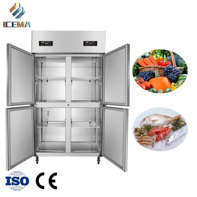 China -18~-0 & 0~8 degree 4 Door Commercial Upright Reach-in Freezer 1230mm Length 680mm Width 1970mm Height Te koop