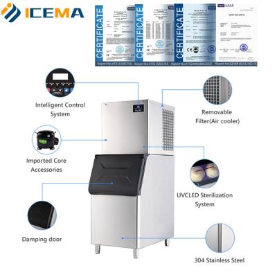 China Commercial Pellet Ice Machine For Bars With Daily Output Of 500KG for sale