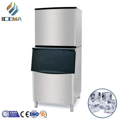 China 136kg Automatic Ice Cube Maker for Hotel and Restaurant Cube Shape Bristol Compressor Te koop