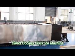 L*W*H mm 6450*2360*2530mm Direct Cooling Block Ice Machine with 1