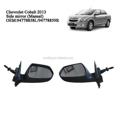 China Hot Sale Car Manual Mirror Auto Parts For Chevrolet Cobalt 2013 Side Mirror Manual for sale