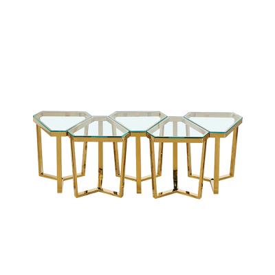 China Living room furniture new home living room combination manufacturing china furniture Nordic minimalist high quality durable metal coffee table for sale