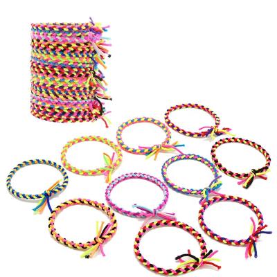 China European and American Style Multi Color Multi Color Elastic Hair Ropes Ponytail Holders Ponytail Holders Hair Accessories Braided Hair Scrunchies for sale