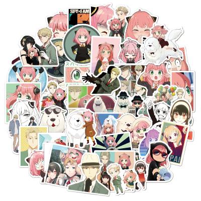 China New Anime Waterproof+Eco-friendly Japanese Spy X Family Cute Graffiti Stickers For Laptop Phone Decoration Cartoon Waterproof Sticker for sale