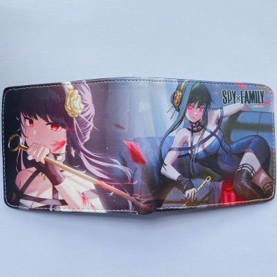 China No Anime SPY FAMILY PU Wallet With Anya Forger Pouch Short Fold Coin Purse Money Clip Gift Card Holder Men Women for sale