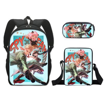 China Solar Panel Spy X Family Anya Forger Anime Primary School Backpacks Waterproof Children School Bags Girls Travel Backpack Mochila School Bag for sale