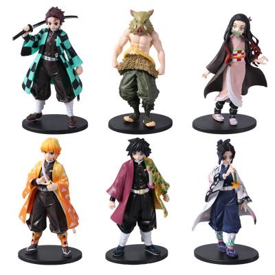 China Cartoon Toy Popular Anime Demon Slayer Figures OEM Factory Toys Action Number Character Model Toy for sale