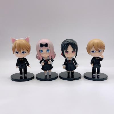 China Cartoon Toy Kaguya Sama Love Is War 4pcs/set Custom Japanese Cartoon Toy Collection Doll Anime PVC Figure for sale