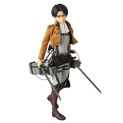 China Cartoon Toy Japanese Popular Anime PVC Action Figure Toys Figma 213 Attack On Titan Artfx J Levi Anime Figure for sale