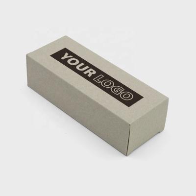 China Gray Cardboard Glasses Box Custom Logo Glasses Packaging Eyewear Packaging Paper Box Eco-Friendly Recyclable Paper Box for sale