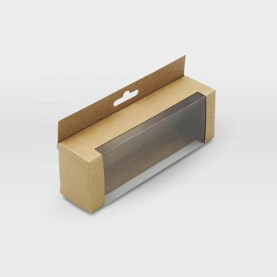 China Recyclable Eco Friendly Packaging Customized Reading Glass Paper Box With PET Window Kraft Paper Box Packaging for sale