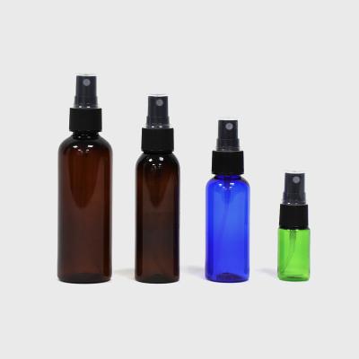 China Plastic Cosmetic Spray PET Bottle 5ml 10ml 30ml 50ml PET Spray Bottle for sale