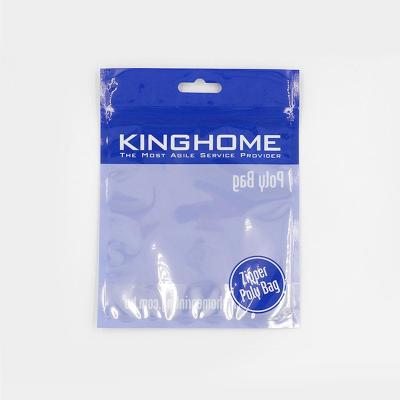 China Disposable Customized Zipper Polybag Printed Zipper Pouches Poly Bag Recycled Zipper Bag Poly for sale