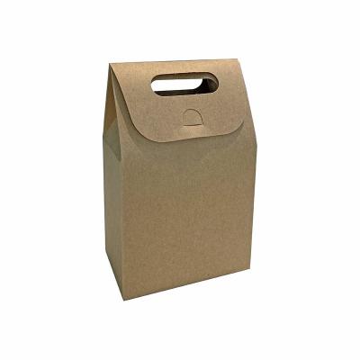 China Custom Logo Printed Takeaway Food Packaging Paper Eco-Friendly Foldable Packaging Bag With Handle Paper Bag Packaging for sale