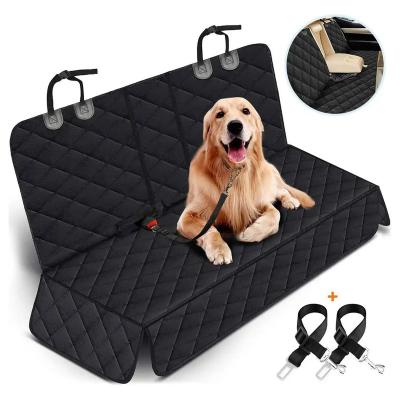 China Stocked Waterproof Waterproof Car Dog Back Seat Cover Oxford Fabric Polyester Pet Car Seat Cover for sale