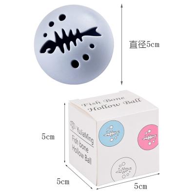 China Sustainable Plastic Pet Cleaning Balls Toys Interactive Ball Tooth Balls Food Cat Chew Toy for sale