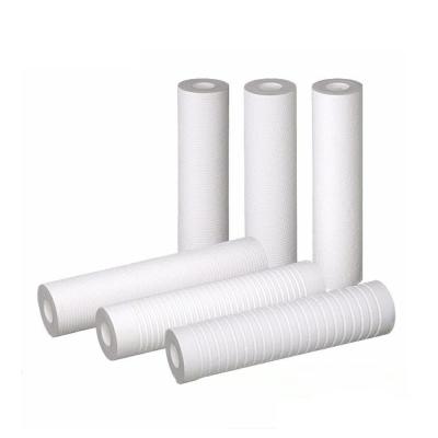 China Commercial PPf Spun Blown Melt Resin Bonded Water Filter Cartridge for sale