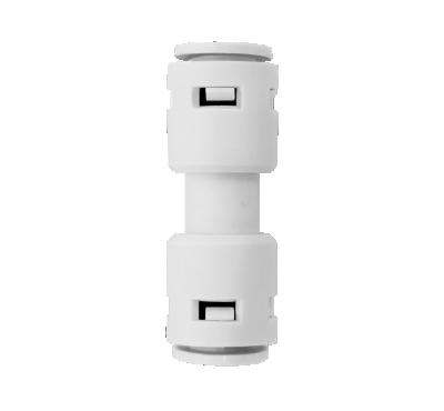 China Commercial RO Water Filter Parts Quick Fittings I Type No Clip 1/4 Inch Two Open Connect for sale