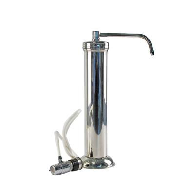 China Stainless Steel Single Ceramic Water Purifier / Countertop Water Purifier Good Porcelain Household Filter for sale