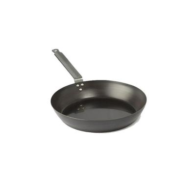 China Newest 1.5mm Black Carbon Steel High Quality Wok Stick Non Frying Pan For Home Kitchen for sale