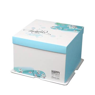 China Lovely Recycled Materials Bakery Muffin Cupcake Packaging Box Birthday Wedding Chocolate Cake Boxes for sale