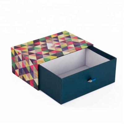 China Eco Friendly Recycled Materials Custom Clothing Shoes Packaging Boxes Small Drawer Type Box for sale