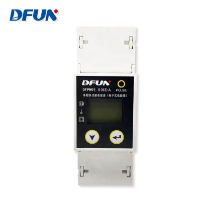 China DFUN DFPM91 AC rs485 smart power meter single phase DFPM91-V1-50 for sale