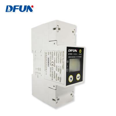 China DFUN DFPM91 Smart Electricity Meter Energy Meter 5(60) A Din Rail DFPM91-V1-50 Single Phase 220V for sale