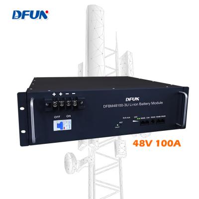 China Telecom DFUN 48 Volt 100Ah Professional Maintenance Free High Quality Lifepo4 Module Battery Pack 4.8kwh for sale