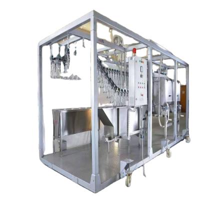 China POULTRY mobile stainless steel automatic 500 bph chicken slaughterhouse for sale for sale