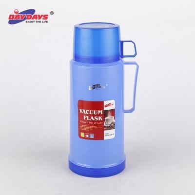 China PORTABLE 1.0L Capacity Vacuum Flask Hot Glass Inner Plastic Flask for sale