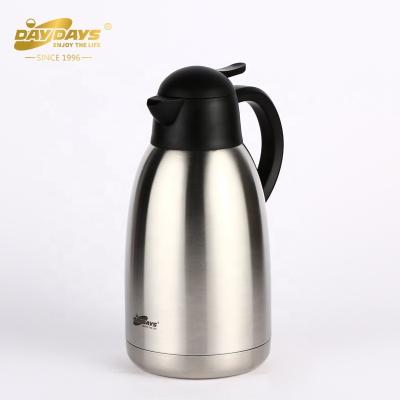 China PORTABLE DayDays Brand 2 Liter Double Wall Stainless Steel Vacuum Jug SS Teapot for sale