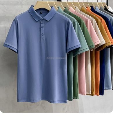 China parride customized logo shirt for men high quality luxury super polo shirt big size for men cotton plain color men's regular polo shir for sale