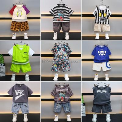 China New Anti-Shrinkage Children's Short Sleeve Set Boys' Fashion Shorts Set POLO Shirt Children's Set Casual Summer Girls' Sportswear for sale