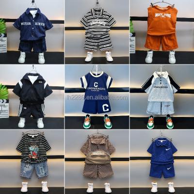 China Wholesale Anti-Shrink High Quality 2-8 Years Old Pure Cotton Children's T-shirt Sets Suppliers for sale