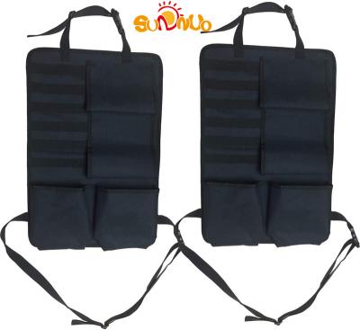 China SUNNUO Multifunctional Backseat Storage Cover with Gun Holder for Rifle Hun Tactical Car Seat Back Organizer with Molle Panel Vehicle Gun Holder for sale