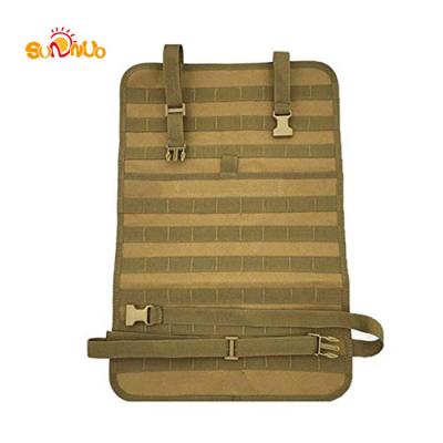 China SUNNUO Multifunctional Tactical Car Back Seat Covers, Tactical Molle Vehicle Organizers Panel Car Seat Covers Protector for sale